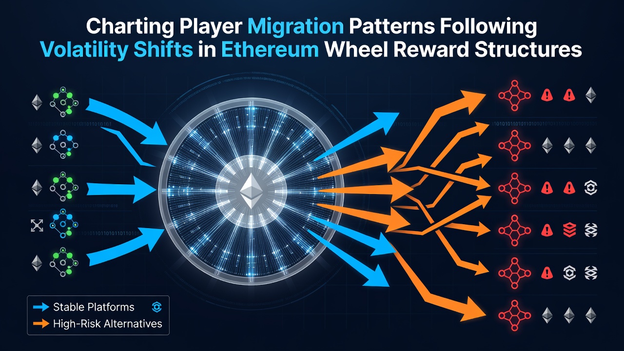 Diagramm zur Spielermigration in Ethereum-basierten Roulette-Plattformen nach Volatilitätsänderungen