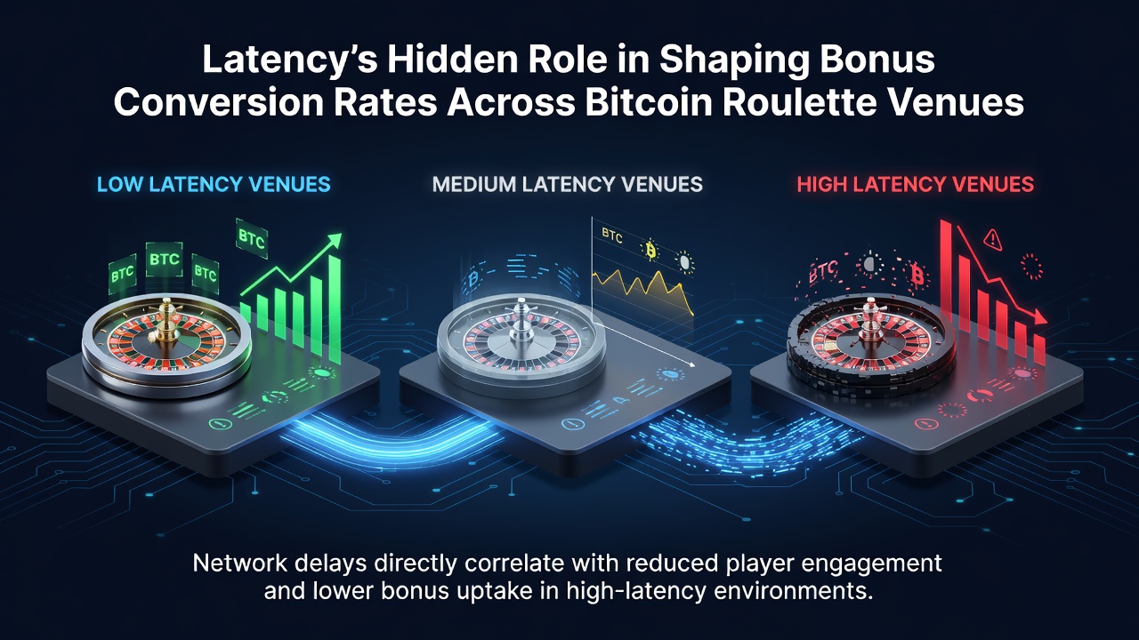 Netzwerkdiagramm zeigt Latenzzeiten bei Bitcoin-Transaktionen in Roulette-Plattformen