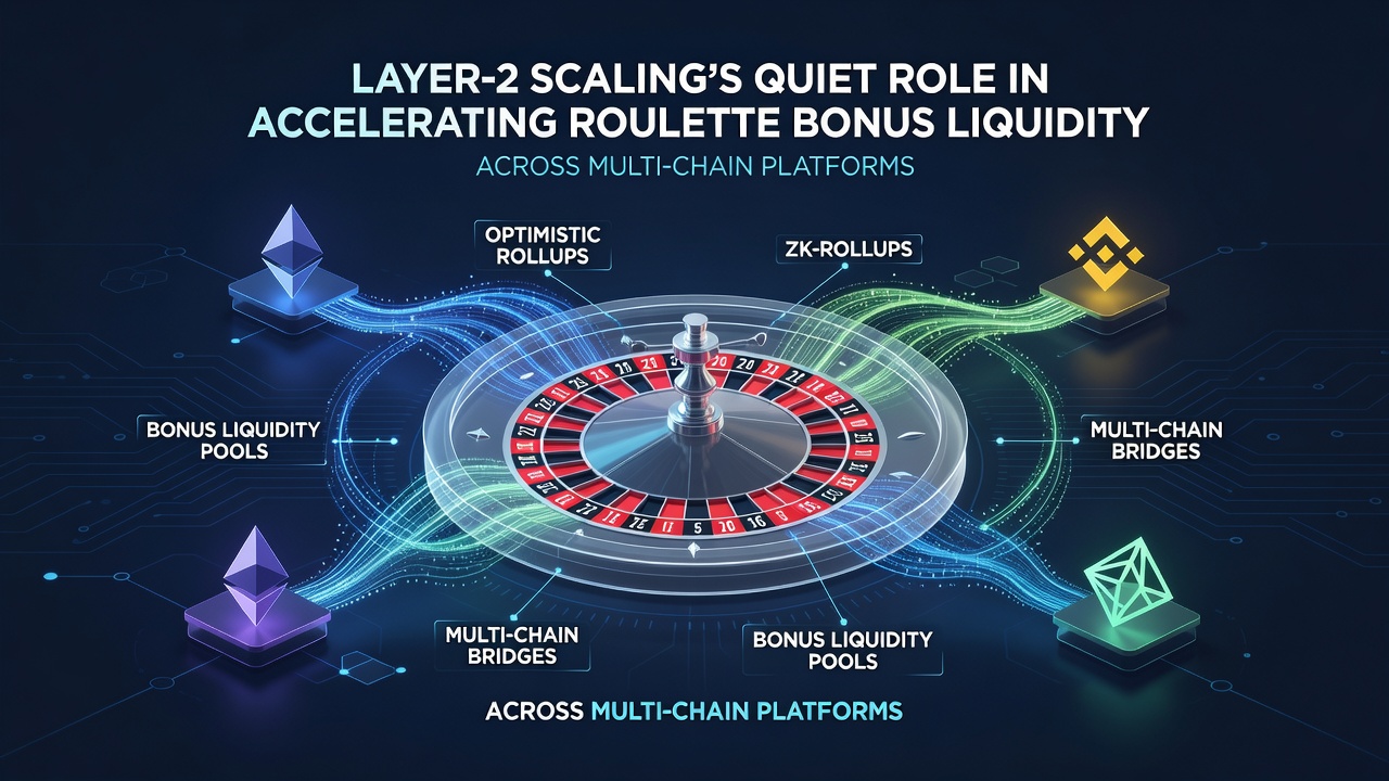 Diagram depicting liquidity flow across multiple blockchain layers for casino bonuses