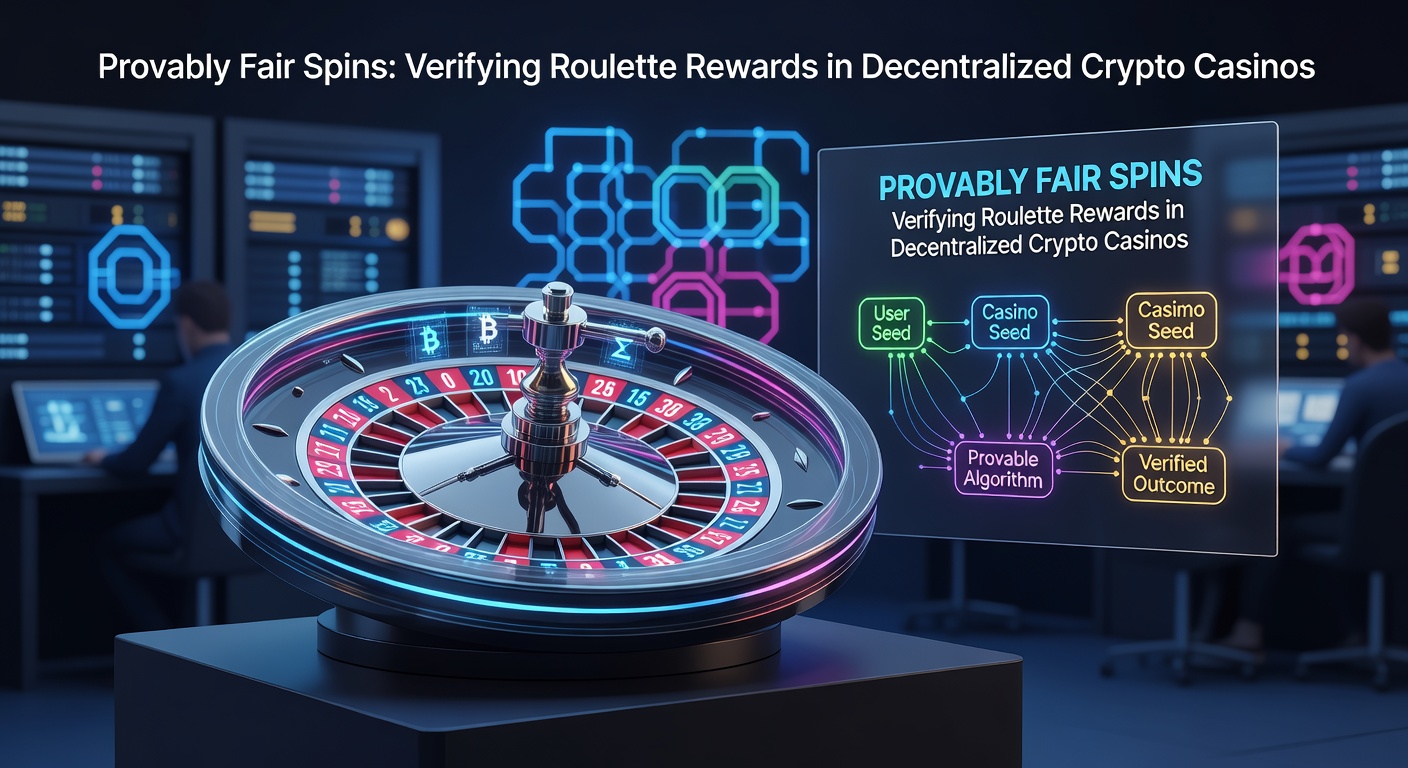 Grafik zur Provably-Fair-Technologie in einem dezentralen Roulette-Spiel, die Server-Seed, Client-Seed und Hash-Werte zeigt