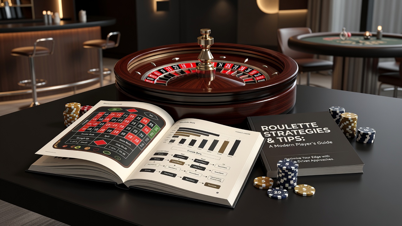 Detailaufnahme eines Roulette-Rads mit Fokus auf Strategie-Elemente